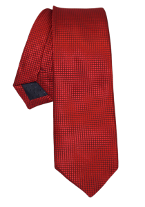 Krawat męski w drobną kratę