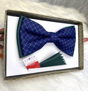 Mucha męska cienka krata 