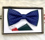 Mucha męska cienka krata 