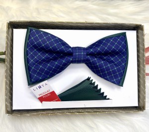 Mucha męska cienka krata 