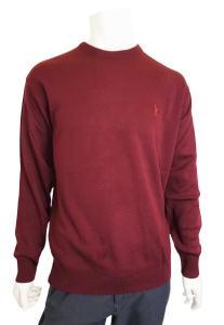 Sweter męski konik okrągły dekolt