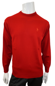 Sweter męski konik okrągły dekolt