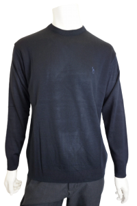 Sweter męski konik okrągły dekolt Plus Size