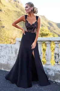 Sukienka MELANI ramiączka w trójkąty