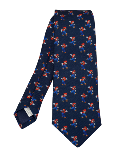 Krawat męski wzór Super Mario 