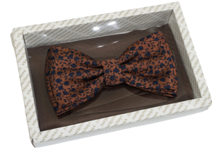 Mucha męska z poszetką wzór 