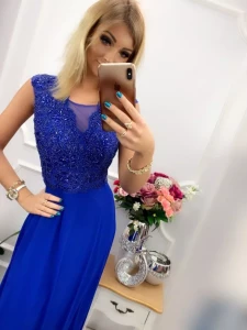 Sukienka NICOLETT długa z elastycznym tyłem