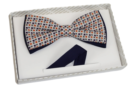 Mucha męska wzór kwadraty