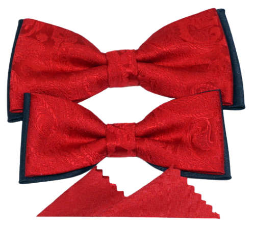 Muchy TATA SYN z poszetką orientalny wzór