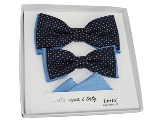 Muchy TATA SYN z poszetką w drobny wzór