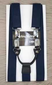 Szelki męskie jednokolorowe wąskie