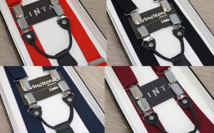 Szelki męskie jednokolorowe wąskie