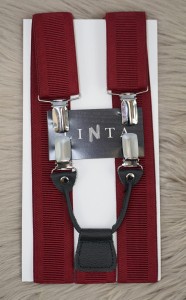 Szelki męskie jednokolorowe szerokie prążkowane