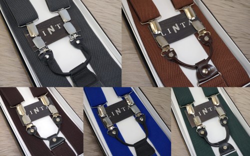 Szelki męskie jednokolorowe szerokie