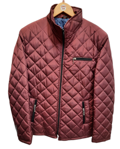 Kurtka męska elegancka pikowania romby 