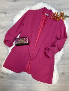 Marynarka damska marszczony rękaw 