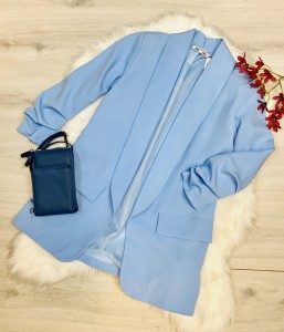 Marynarka damska marszczony rękaw 