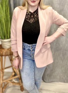 Marynarka damska marszczony rękaw 