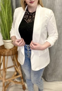 Marynarka damska marszczony rękaw 