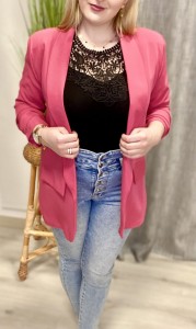 Marynarka damska marszczony rękaw 