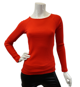 Bluzka damska prążkowana perełki