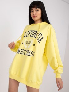 Bluza damska oversize kangurka z napisem CALIFORNIA
