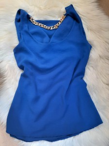 Bluzka damska na szelkach z łańcuchem 