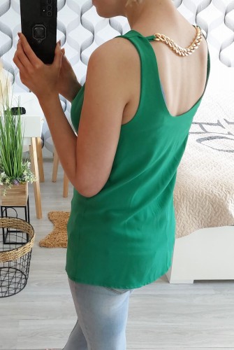 Bluzka damska na szelkach z łańcuchem 