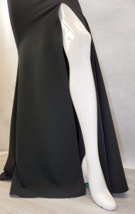 Sukienka długa rybka z brokatem