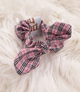 Gumka do włosów z uszkami krata