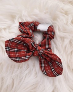 Gumka do włosów z uszkami krata