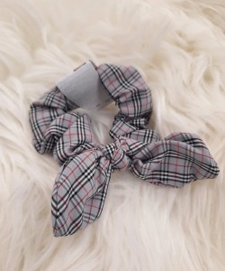 Gumka do włosów z uszkami krata