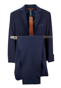 Garnitur męski granatowy gładki TEXAN