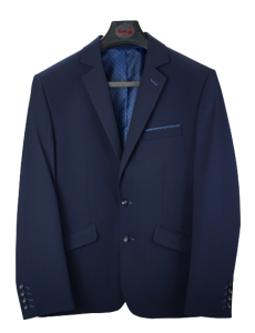 Garnitur męski granatowy gładki TEXAN