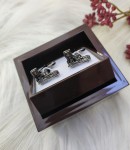 Spinki do mankietów grafitowe pistolety