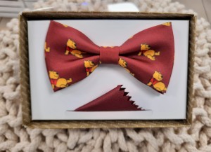 Mucha męska z poszetką wzór KUBUŚ PUCHATEK