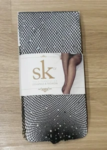 Rajstopy kabaretki z cyrkoniami