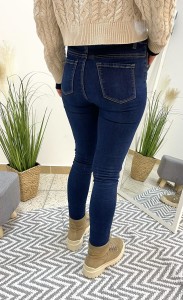 Spodnie damskie jeans ocieplane