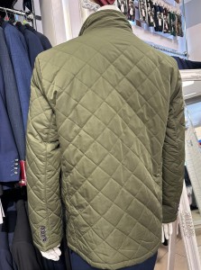 Kurtka męska elegancka pikowania romby 