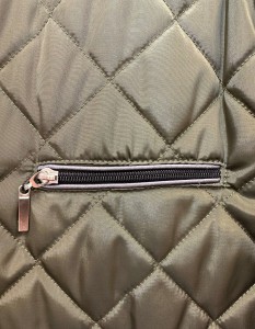 Kurtka męska elegancka pikowania romby 