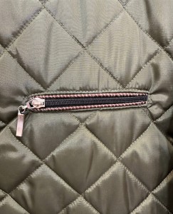 Kurtka męska elegancka pikowania romby 