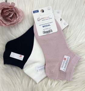 Skarpety damskie stopki z modalem 