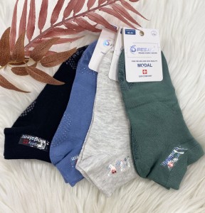 Skarpetki męskie stopki z MODALEM antypoślizg