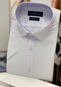 Koszula męska krótki rękaw REGULAR biała