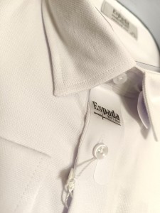 Koszula męska biała ze strukturą REGULAR FIT