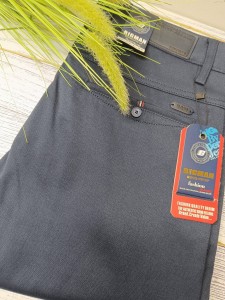 Spodnie męskie eleganckie mikro wzór L:32