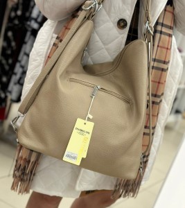 Plecako-torebka eko skóra trzy zamki na przodzie