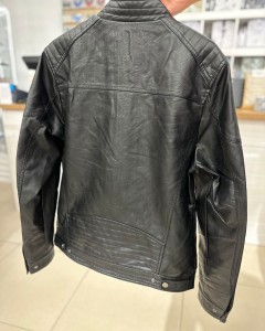 Kurtka męska eko skóra na stójce