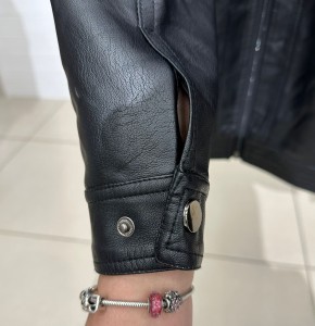 Kurtka męska eko skóra na stójce