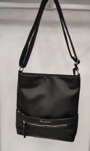 Torebka damska listonoszka dwie kieszonki z przodu logo FRANCIS